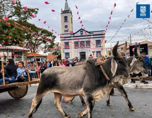 Foto - Chegada da Paçoca emociona Nazaré Paulista com fé, tradição e música no início da Festa do Divino 2025