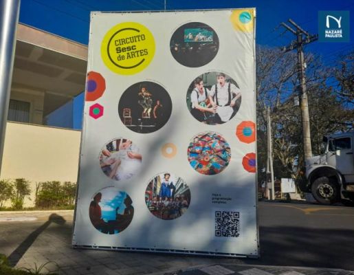 Foto - Nazaré Paulista recebeu programação gratuita do circuito SESC de artes na praça da Igreja Matriz