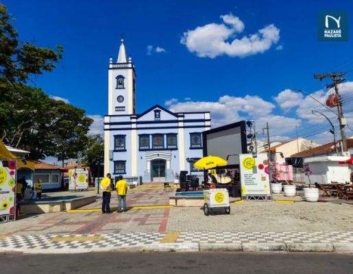 Foto - Nazaré Paulista recebeu programação gratuita do circuito SESC de artes na praça da Igreja Matriz