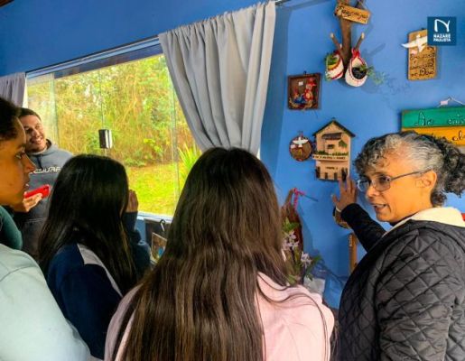 Foto - Turismo: ALUNOS E PROFESSORES DA ESCOLA ESTADUAL FÁBIO HACL PÍNOLA 