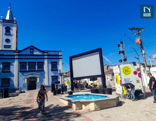 Foto - Nazaré Paulista recebeu programação gratuita do circuito SESC de artes na praça da Igreja Matriz