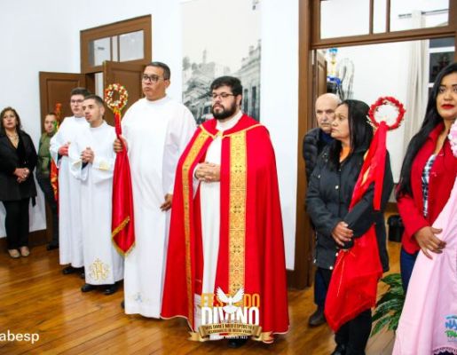 Foto - Prefeito e vice recebem a Benção no Paço Municipal - Festa do Divino 2023