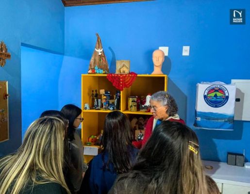 Foto - Turismo: ALUNOS E PROFESSORES DA ESCOLA ESTADUAL FÁBIO HACL PÍNOLA 